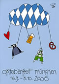  Plakat zum Oktoberfest auf Wiesn Krug