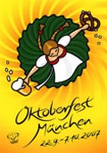 Oktoberfest Plakat auf dem Wiesnkrug 2007